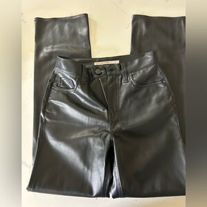 Hudson Black High Rise Vegan Leather Pant